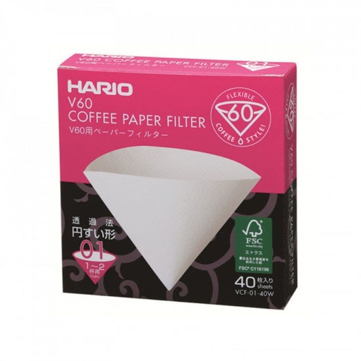 Hario V60 01 Filters 40 stuks